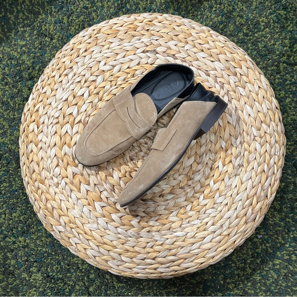 Zara Tan Loafers (42)